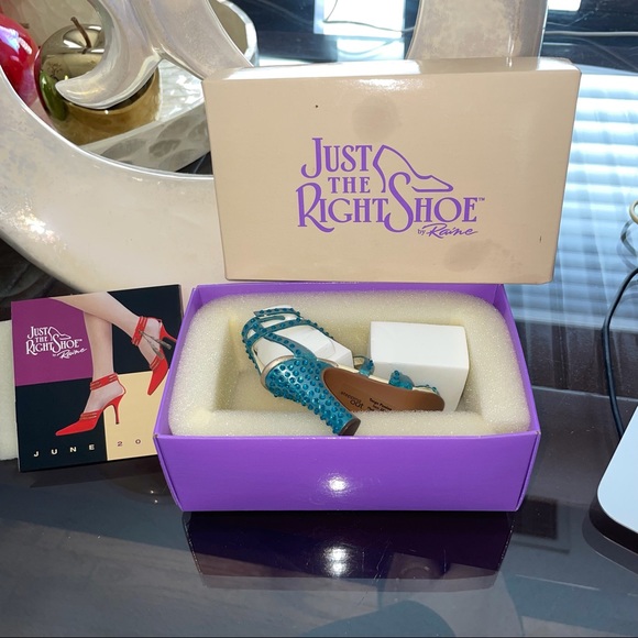 Just The Right Shoe By Raine Passion Teal - Picture 1 of 11